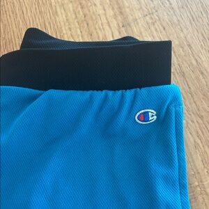 Champion Kids' Black and Turquoise Shorts